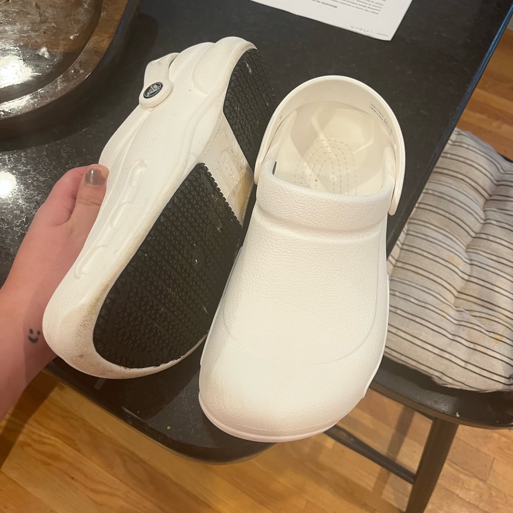 Nonslip crocs at work
